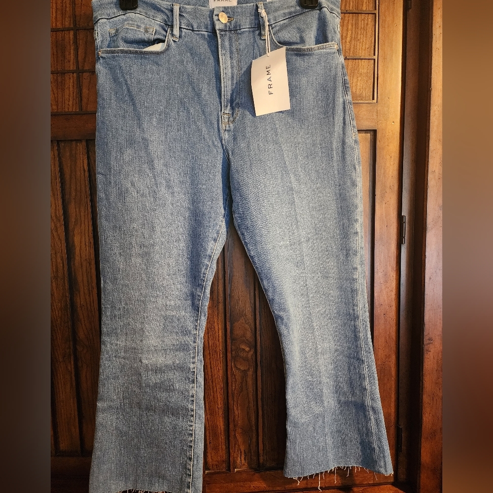 Frame Womens Le Crop Mini Boot Cut Jeans
